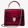 Mayfair Midi Crocodile-embossed Leather Top-handle Bag