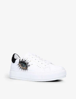 Kurt Geiger London Laney Platform Leather Low-top Trainers 6 Kurt Geiger London Laney Platform Leather Low-top Trainers -Kurtgeiger Store R03758686 WHITE ALT02