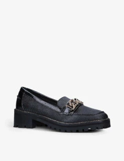 KG Kurt Geiger Maddox 2 Chain-detail Vegan-leather Loafers -Kurtgeiger Store R03760701 BLACK ALT02
