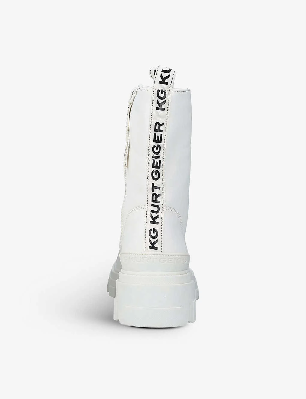 KG Kurt Geiger Trekker Brand-tape Lace-up Vegan Boots 4 KG Kurt Geiger Trekker Brand-tape Lace-up Vegan Boots - Image 4