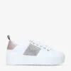 KG Kurt Geiger Lighter Embellished Low-top Faux-leather Trainers