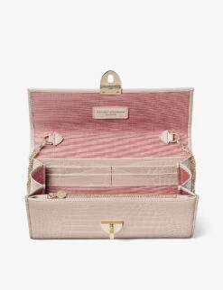 Mayfair Croc-embossed Leather Clutch Purse 7 Mayfair Croc-embossed Leather Clutch Purse -Kurtgeiger Store R03770118 SOFTTAUPE ALT03