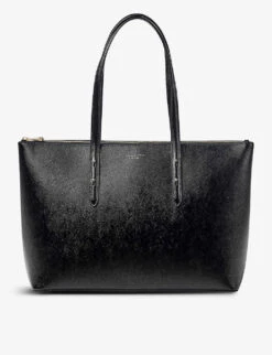 Regent Logo-embossed Leather Tote Bag