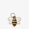 Bee Logo-embellished Leather Keyring