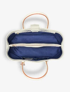 London Logo-print Grained-leather Tote Bag -Kurtgeiger Store R03795909 IVORY ALT03