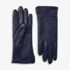 Stitch-embellished Cashmere And Leather Gloves