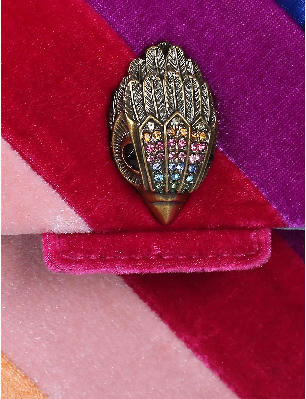 Kurt Geiger London Mini Kensington Velvet Shoulder Bag 2 Kurt Geiger London Mini Kensington Velvet Shoulder Bag - Image 2