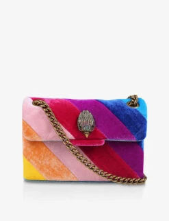 Kurt Geiger London Mini Kensington Velvet Shoulder Bag