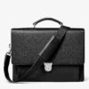 City Grained-leather Messenger Bag