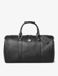 Boston Grained-leather Duffle Bag