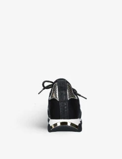 KG Kurt Geiger Leo2 Snake-embossed Vegan Trainers -Kurtgeiger Store R03821779 BLACK ALT03