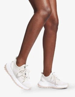 KG Kurt Geiger Lowell Logo-embroidered Knitted Low-top Trainers -Kurtgeiger Store R03832602 CREAMCOMB ALT05