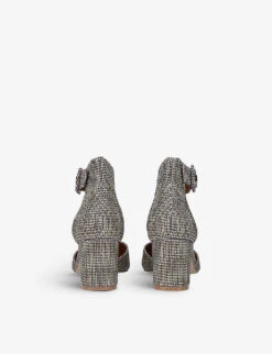 Kurt Geiger London Burlington Stud-embellished Woven Courts -Kurtgeiger Store R03837525 BEIGE ALT03