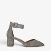 Kurt Geiger London Burlington Stud-embellished Woven Courts