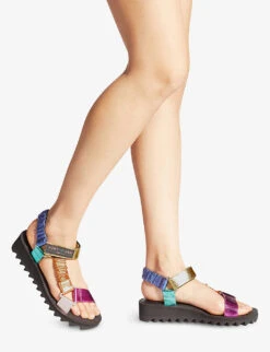 Kurt Geiger London Orion Logo-print Woven Sandals -Kurtgeiger Store R03838894 MULTOTHER ALT05