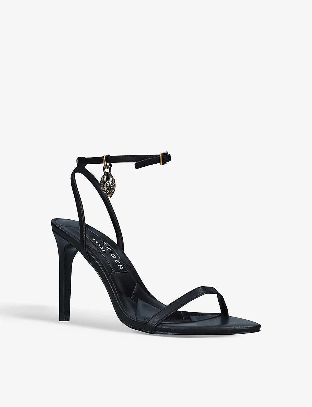 Kurt Geiger London Shoreditch Eagle-charm Leather Heeled Sandals 3 Kurt Geiger London Shoreditch Eagle-charm Leather Heeled Sandals - Image 3