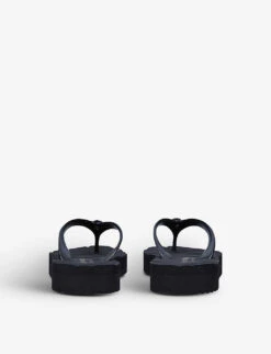 Kurt Geiger London Kensington Q Two-post Rubber Flip Flops 8 Kurt Geiger London Kensington Q Two-post Rubber Flip Flops -Kurtgeiger Store R03838957 BLACK ALT03