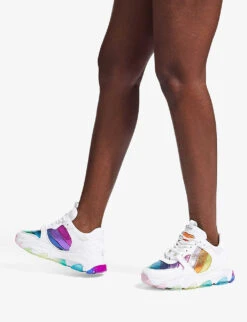 Kurt Geiger London Lettie Eagle Metallic Striped Leather Low-top Trainers -Kurtgeiger Store R03841160 MULTOTHER ALT05