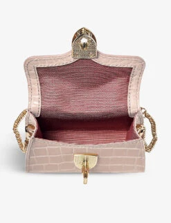 Mayfair Mini Croc-embossed Leather Top-handle Bag 8 Mayfair Mini Croc-embossed Leather Top-handle Bag -Kurtgeiger Store R03842277 SOFTTAUPE ALT03