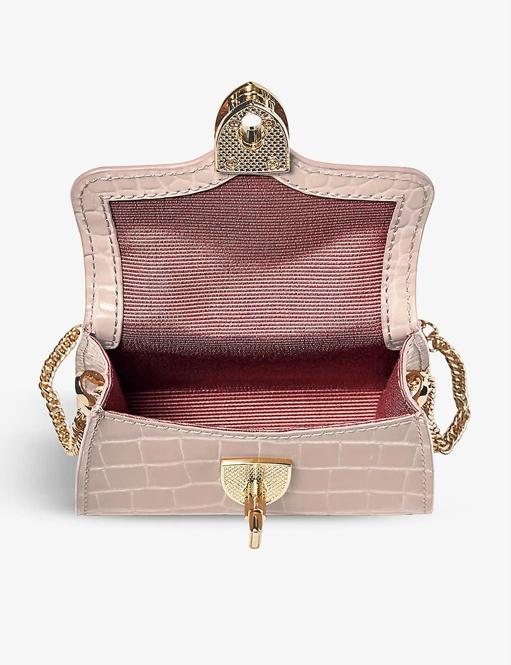 Mayfair Mini Croc-embossed Leather Top-handle Bag 4 Mayfair Mini Croc-embossed Leather Top-handle Bag - Image 4