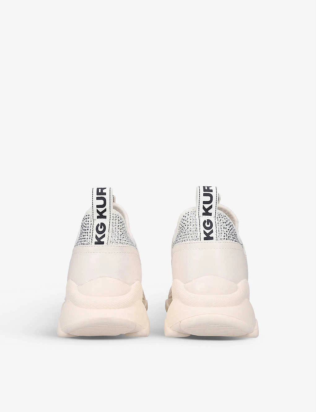 KG Kurt Geiger Leighton Gem Chunky-soled Crystal-embellished Textile Trainers 4 KG Kurt Geiger Leighton Gem Chunky-soled Crystal-embellished Textile Trainers - Image 4