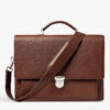 City Grained-leather Messenger Bag