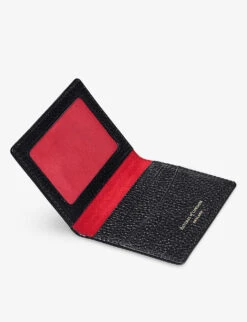 Travel Logo-embellished Leather Card Holder -Kurtgeiger Store R03848126 BLACK ALT02