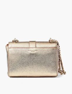 Lottie Small Leather Shoulder Bag -Kurtgeiger Store R03848187 CHAMPAGNE ALT02