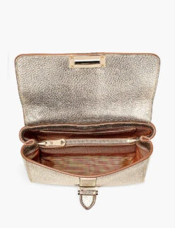 Lottie Small Leather Shoulder Bag -Kurtgeiger Store R03848187 CHAMPAGNE ALT03