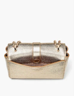 Lottie Small Leather Shoulder Bag -Kurtgeiger Store R03848187 CHAMPAGNE ALT04
