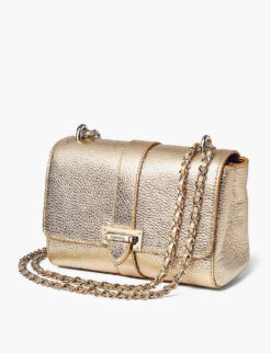 Lottie Small Leather Shoulder Bag -Kurtgeiger Store R03848187 CHAMPAGNE ALT05