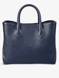 London Medium Leather Tote Bag -Kurtgeiger Store R03848204 NAVY ALT02