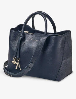 London Medium Leather Tote Bag -Kurtgeiger Store R03848204 NAVY ALT04