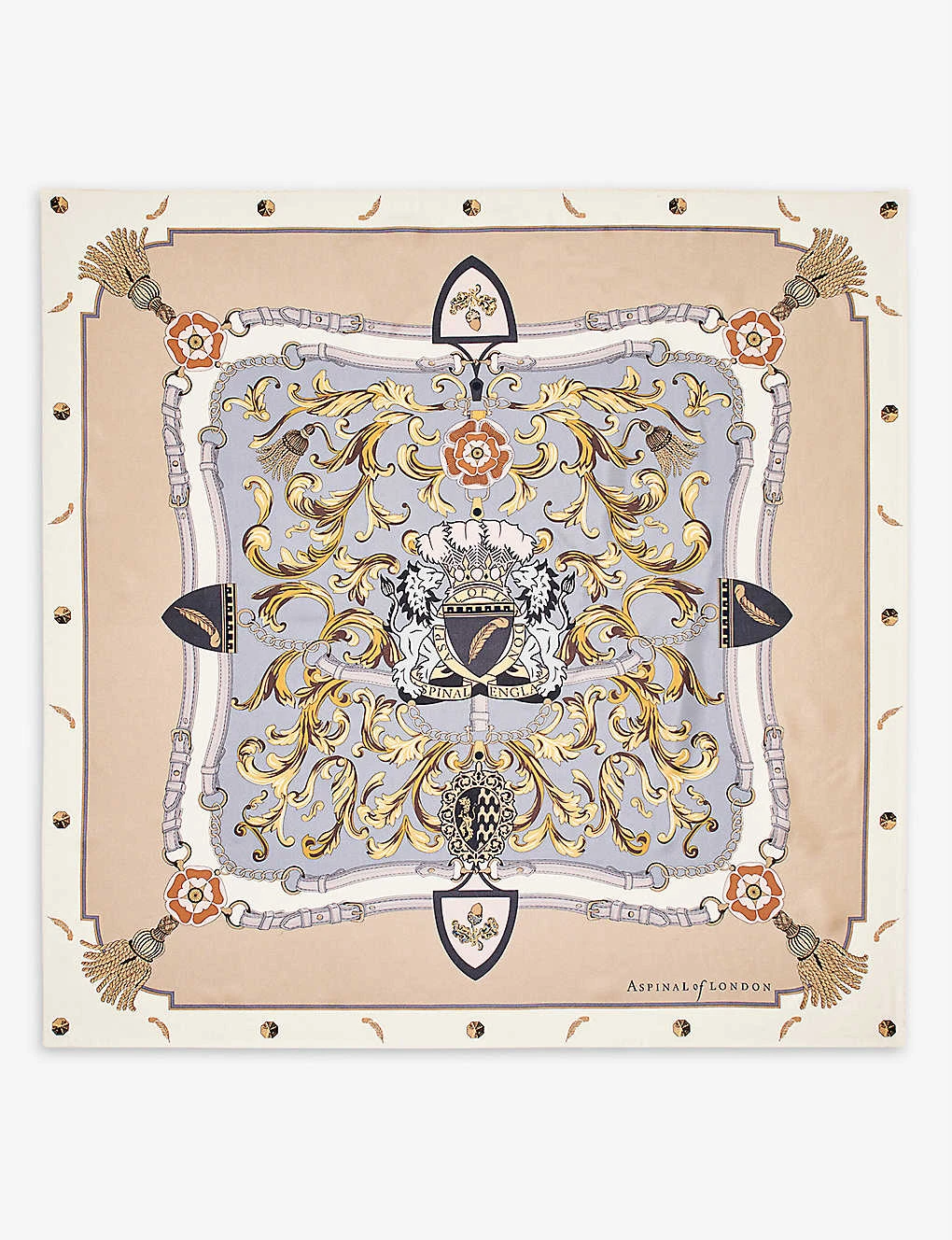 Signature Shield Graphic-print Silk Scarf 2 Signature Shield Graphic-print Silk Scarf - Image 2