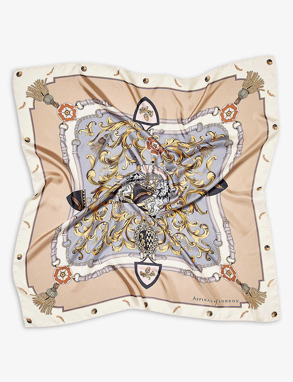 Signature Shield Graphic-print Silk Scarf 3 Signature Shield Graphic-print Silk Scarf - Image 3