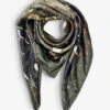 Woodland Graphic-print Silk Scarf