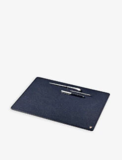 Logo-embossed Grained-leather Mouse Pad -Kurtgeiger Store R03848287 NAVY ALT01