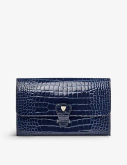 Logo-embellished Leather Travel Wallet