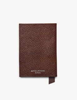 Logo-print Grained-leather Passport Cover 5 Logo-print Grained-leather Passport Cover -Kurtgeiger Store R03848315 TOBACCO ALT02