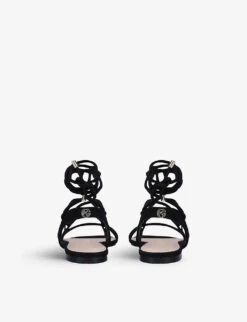 KG Kurt Geiger Riser Strappy Vegan-suede Sandals -Kurtgeiger Store R03848330 BLACK ALT03