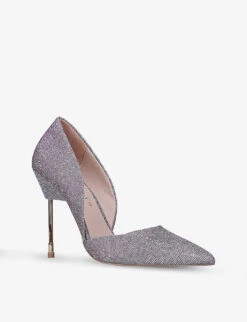 Kurt Geiger London Bond Textured Glittered Courts -Kurtgeiger Store R03860498 PINK ALT02