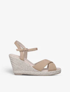KG Kurt Geiger Purdy Vegan-leather Wedge Espadrille Sandals