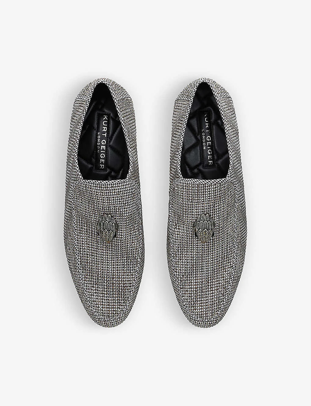 Kurt Geiger London Hugh Eagle-embellished Woven Loafers 2 Kurt Geiger London Hugh Eagle-embellished Woven Loafers - Image 2