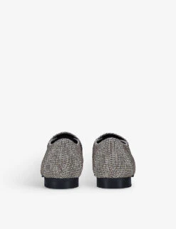 Kurt Geiger London Hugh Eagle-embellished Woven Loafers 7 Kurt Geiger London Hugh Eagle-embellished Woven Loafers -Kurtgeiger Store R03870851 BROWN ALT03