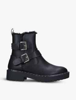 KG Kurt Geiger Trixie Warm Faux Leather Ankle Boots