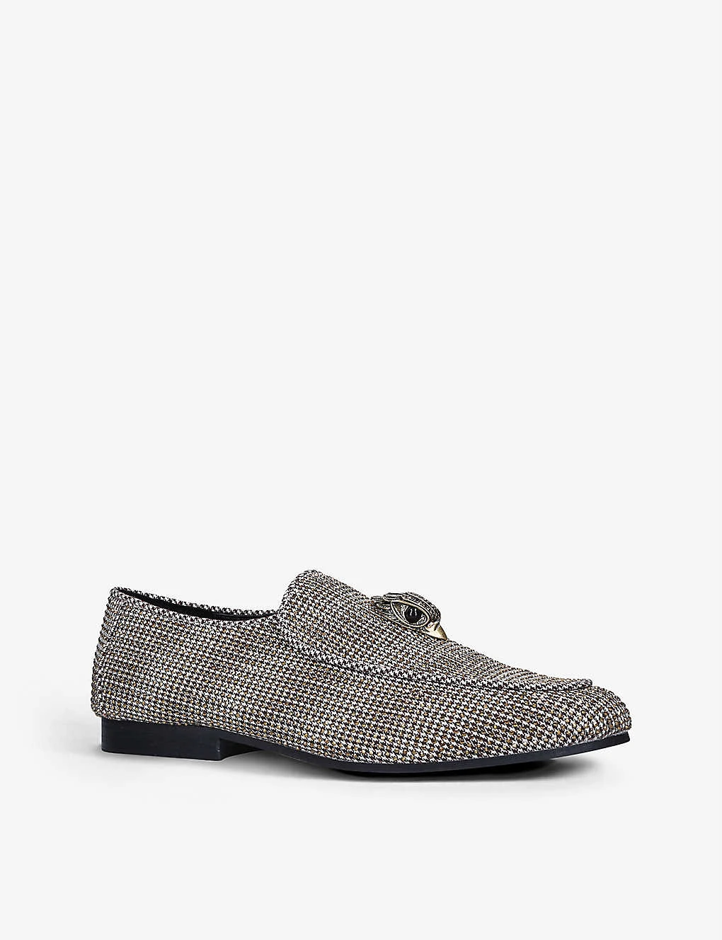 Kurt Geiger London Holly Eagle-embellished Woven Loafers 3 Kurt Geiger London Holly Eagle-embellished Woven Loafers - Image 3
