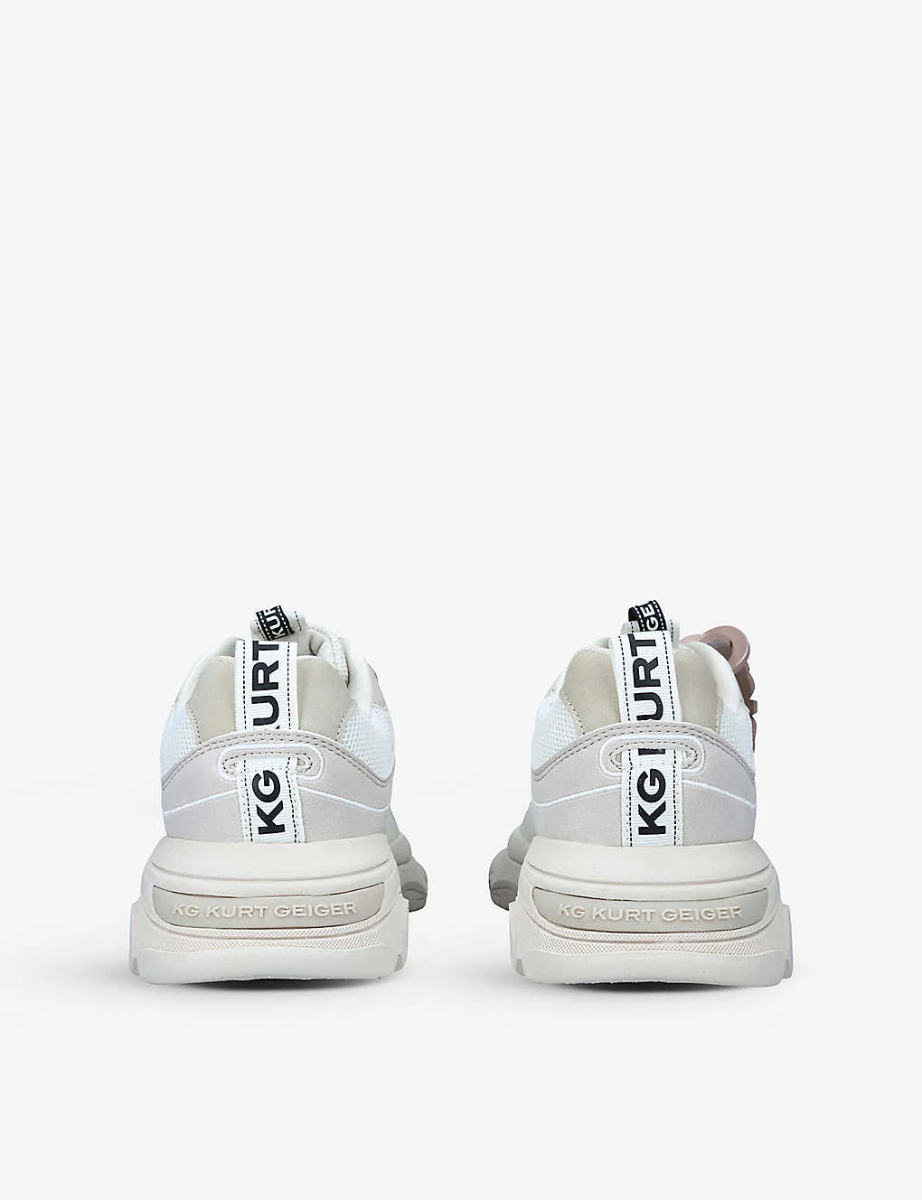 KG Kurt Geiger Lexi Logo-tag Vegan-leather And Mesh Low-top Trainers 4 KG Kurt Geiger Lexi Logo-tag Vegan-leather And Mesh Low-top Trainers - Image 4