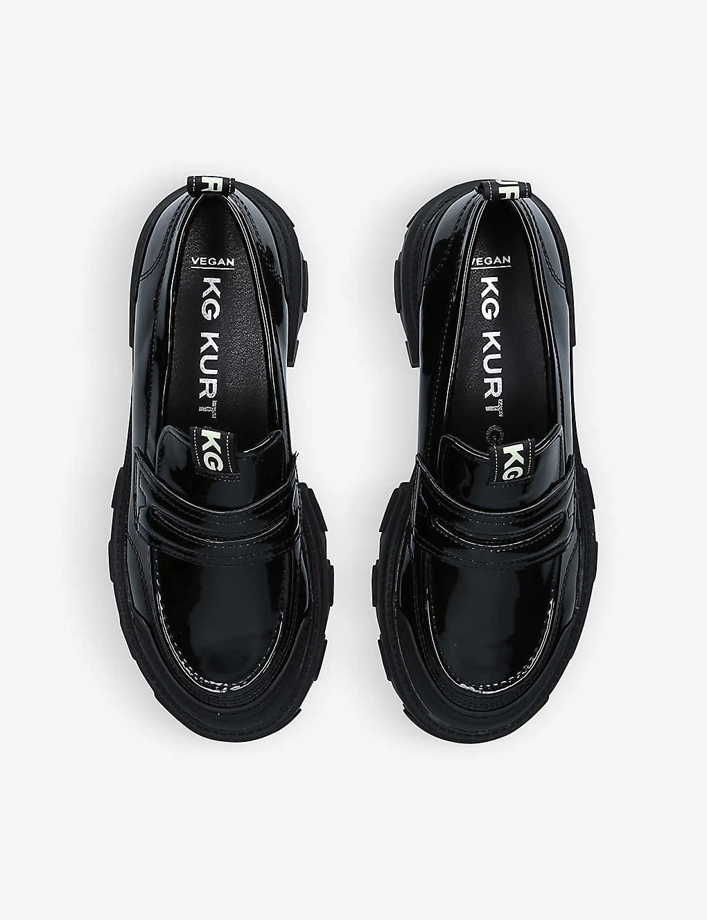 KG Kurt Geiger Trekker Patent Faux-leather Loafers 2 KG Kurt Geiger Trekker Patent Faux-leather Loafers - Image 2