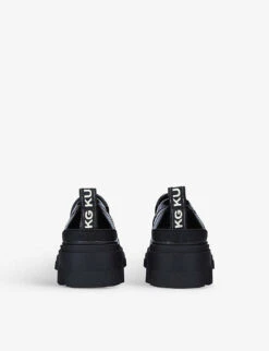 KG Kurt Geiger Trekker Patent Faux-leather Loafers 7 KG Kurt Geiger Trekker Patent Faux-leather Loafers -Kurtgeiger Store R03880105 BLACK ALT03