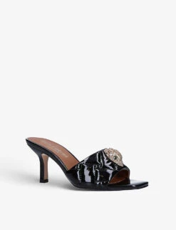 Kurt Geiger London Kensington Embellished Quilted-leather Mules -Kurtgeiger Store R03880449 BLACK ALT02